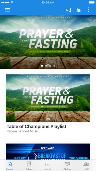 Mount Zion Christian Centre Screenshot