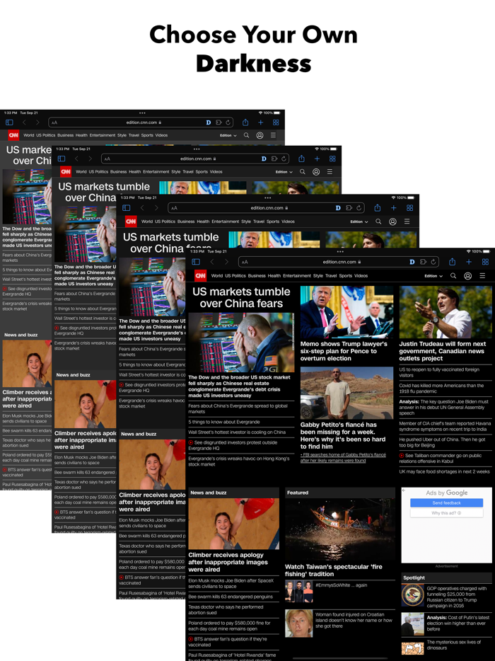 Dark Mode Theme for Safari