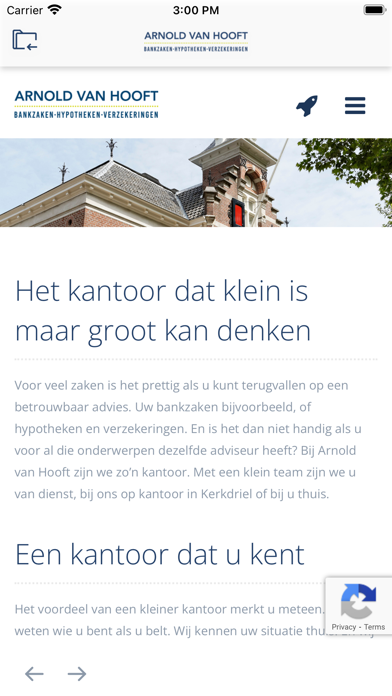 Arnold van Hooft Adviseurs Screenshot