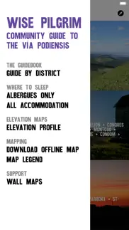 wise pilgrim vía podiensis iphone screenshot 2