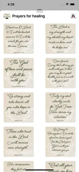 Game screenshot Prayers for healing apk