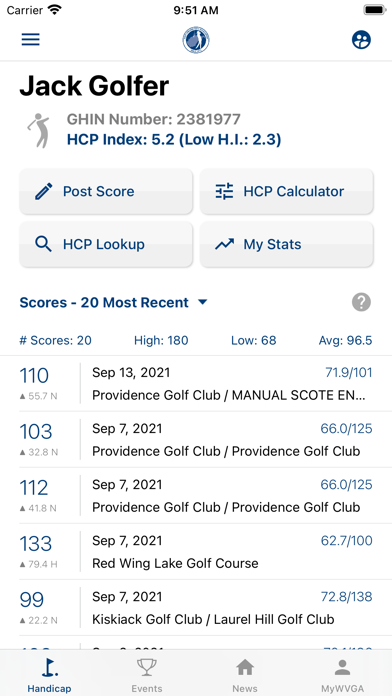 West Virginia Golf Screenshot
