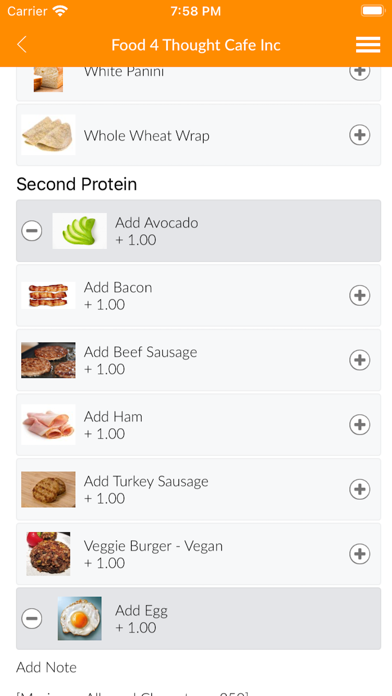 Food 4 Thought Cafe Screenshot