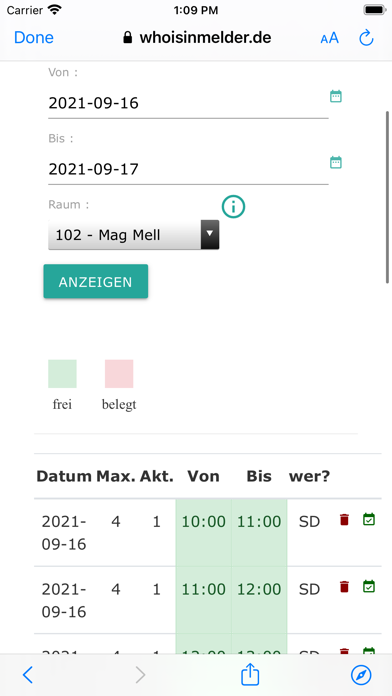 Whoisinmelder Screenshot