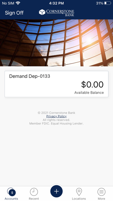 Cornerstone Bank (NJ) Screenshot