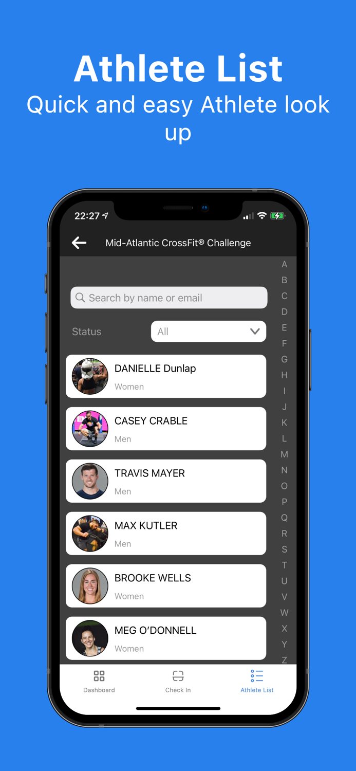 Competition Corner Check In