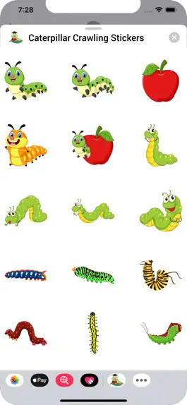 Game screenshot Caterpillar Crawling Stickers mod apk