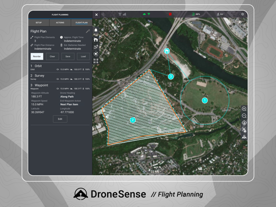 DroneSense iPad screenshot 4 - Navigation app