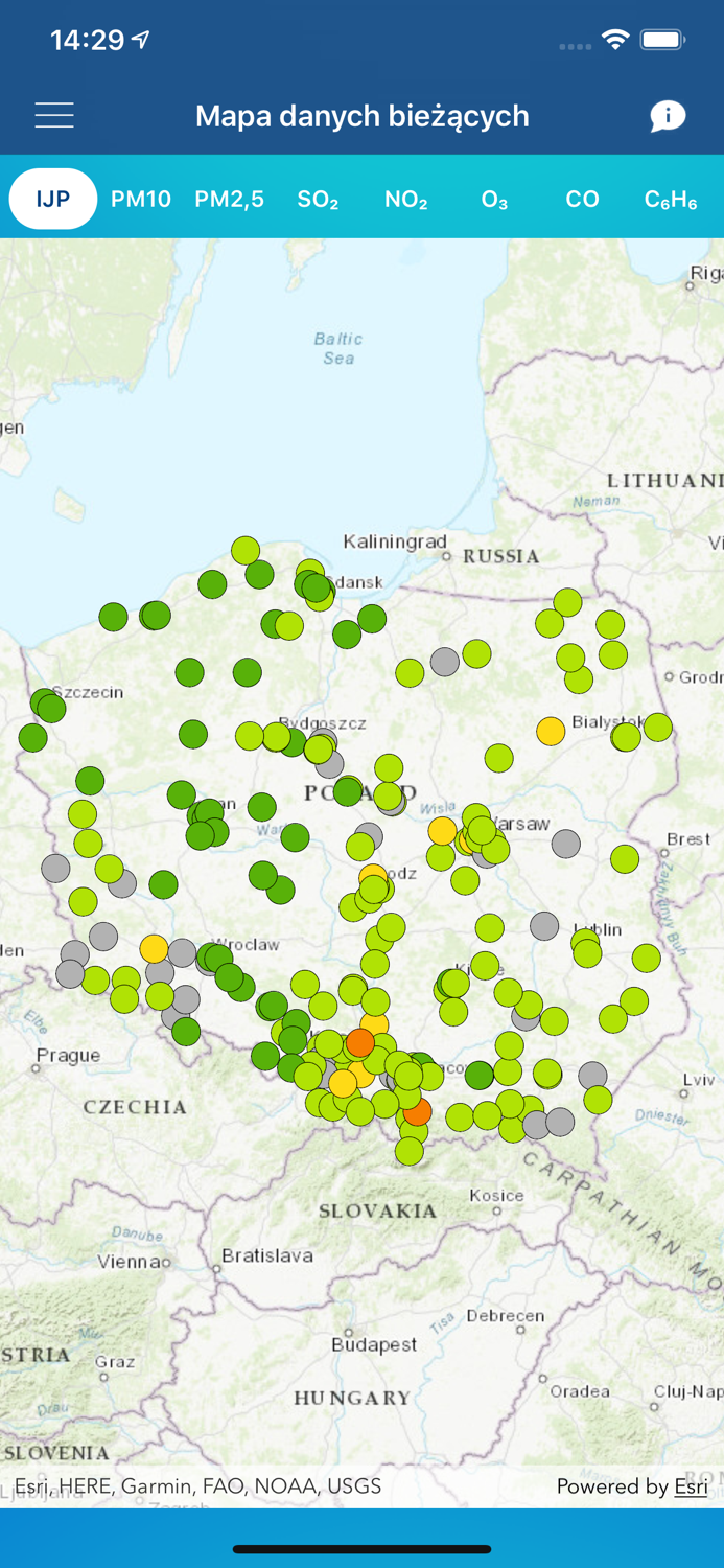 Jakosc powietrza w Polsce