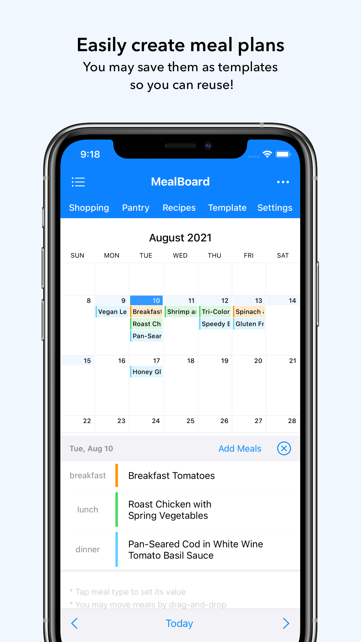 MealBoard - Meal Planner