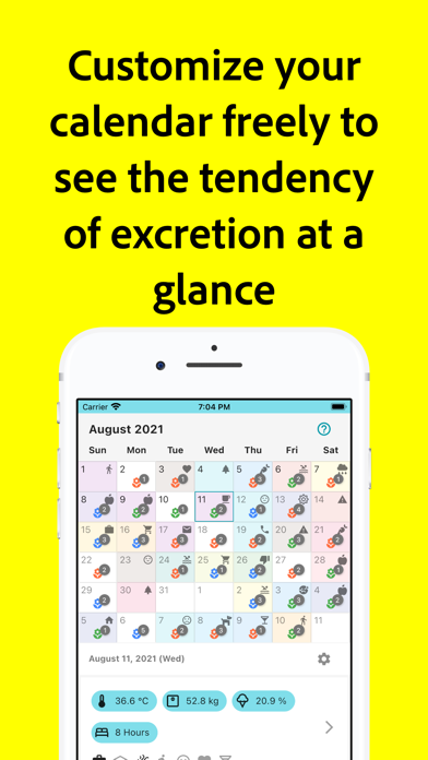 Constipation Calendar Screenshot