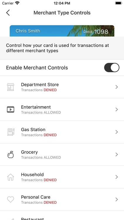 BHSFFCU Card Control screenshot-3