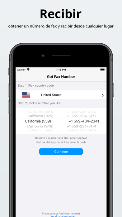 Receive & Recibir Fax Number