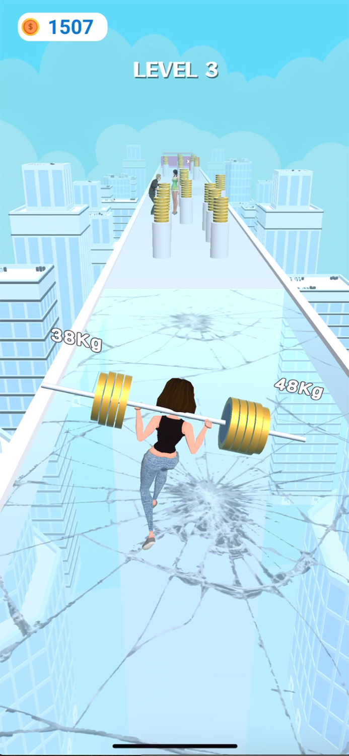 Weight Runner Muscle Race 3D