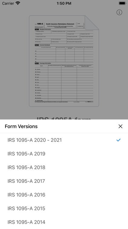 1095-A Form: fill & send PDF