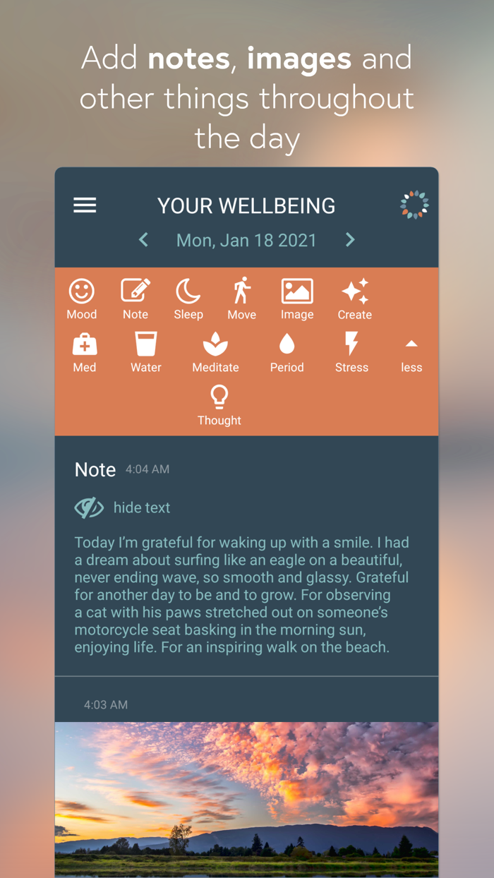 BeWell Wellbeing Tracker