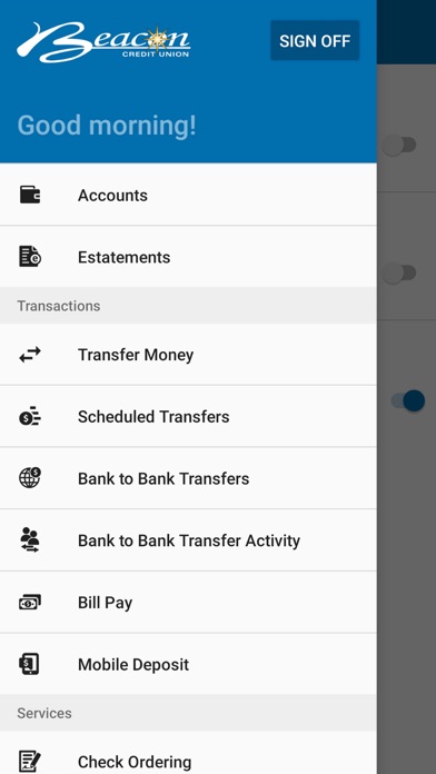 Beacon Mobile Banking Screenshot