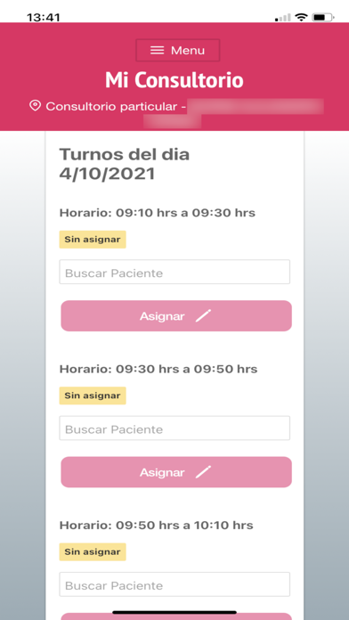 Mi Consultorio Screenshot