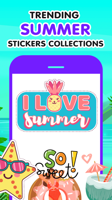 Stylish Summer Stickers screenshot 4