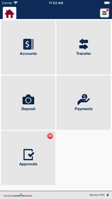 Texas Champion Bank Business Screenshot