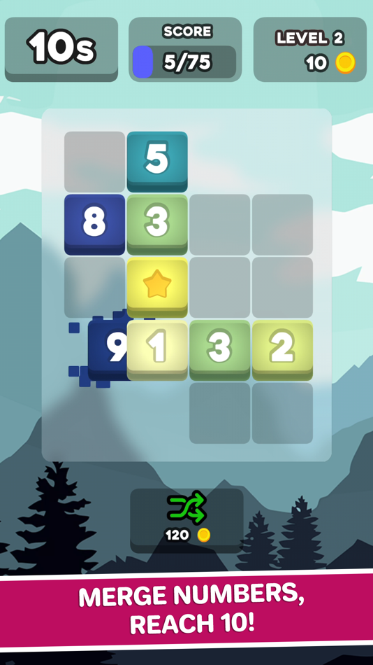 #1. Merge 10 - Brain Puzzle (iOS) 게시자: Yvan Taurines