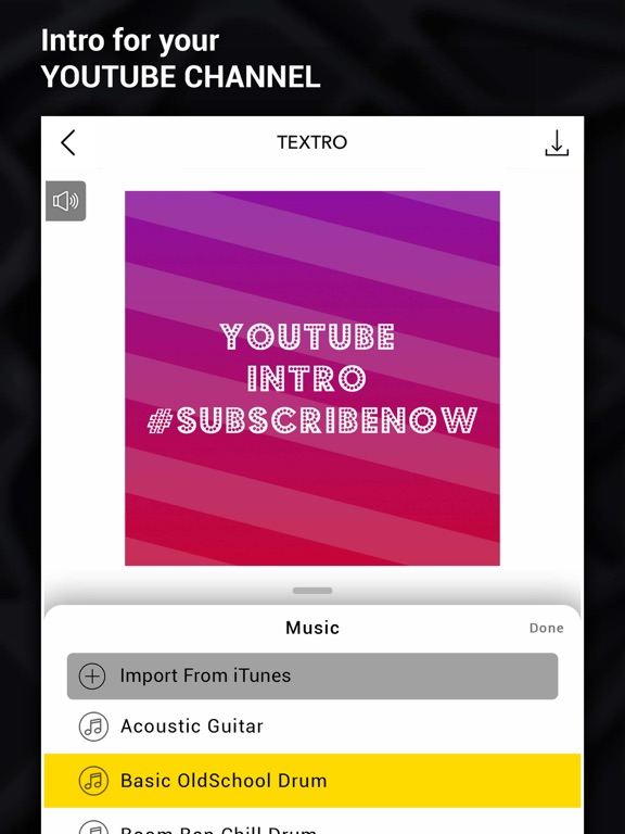 Textro - Animated Text Videos iPad screenshot 4 - Photo & Video app