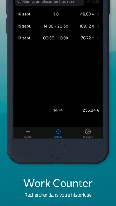 Screenshot #3 pour Work Counter: Suivi des heures