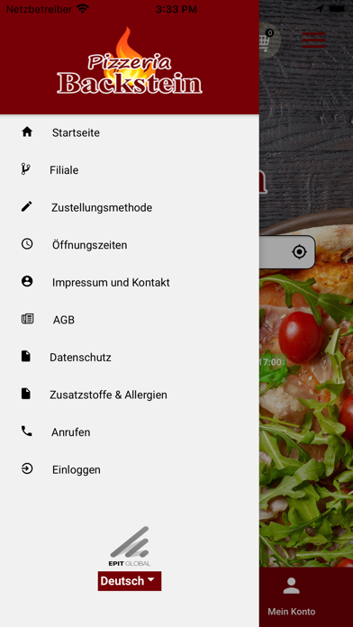Pizzeria Backstein Bonn Screenshot