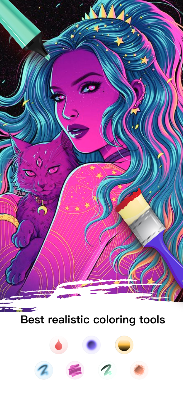 Adult Coloring Book Color Page