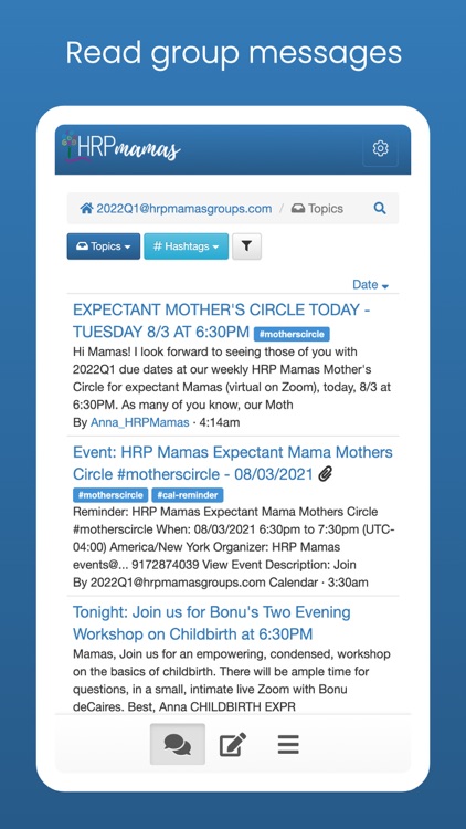 HRP Mamas Groups App