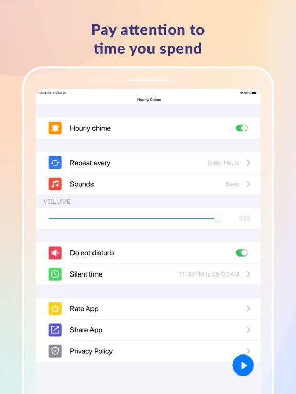 Screenshot #5 pour Hourly Chime: Time Manager