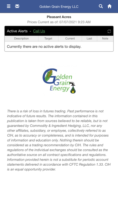 Golden Grain Energy, LLC Screenshot