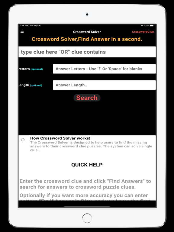 Screenshot #6 pour Crossword Solver