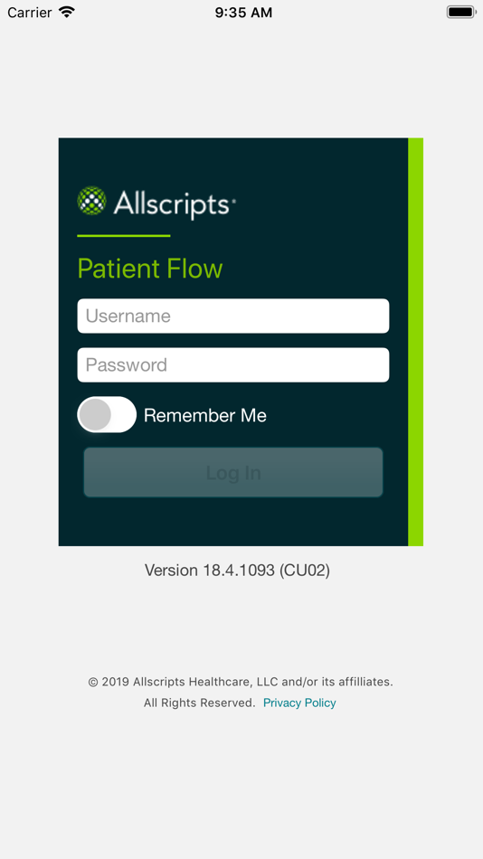 Allscripts Patient Flow - 3 - (iOS)