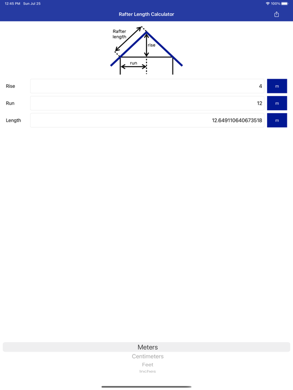 Screenshot #6 pour Rafter Length Calculator