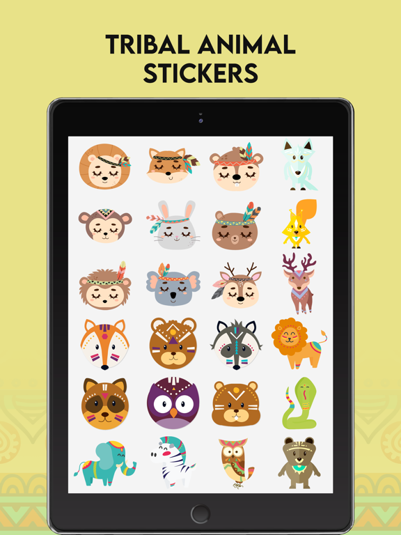 Screenshot #5 pour Tribal Animals Stickers