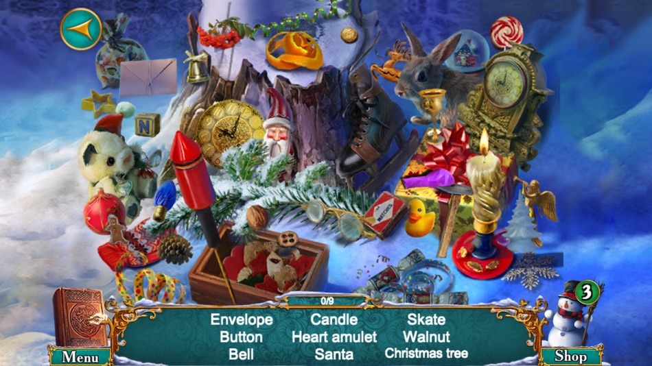 #2. Hidden Objects Christmas Quest (iOS) Podle: Liudmyla Petryshyn