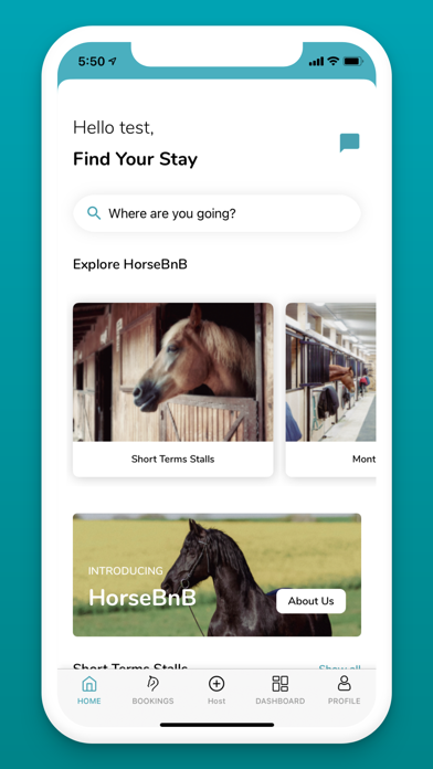 HorseBnB Screenshot
