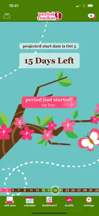 Period Tracker by GP Apps : capture d’écran 1 sur 10