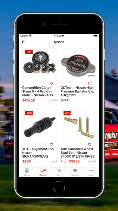 Enjuku Racing Parts, LLC Screenshot