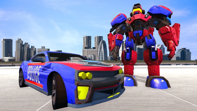 Police Robot Car Hero