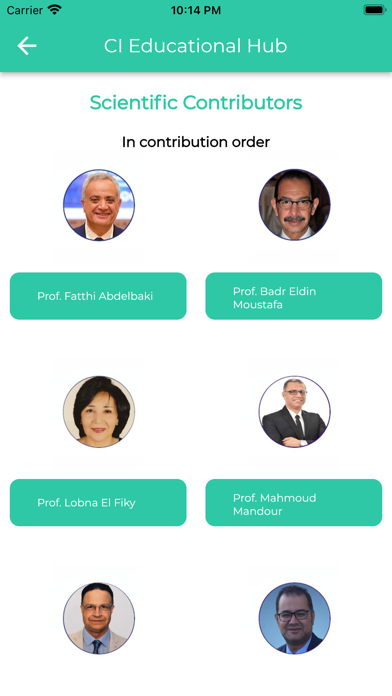 CI Educational Hub Screenshot