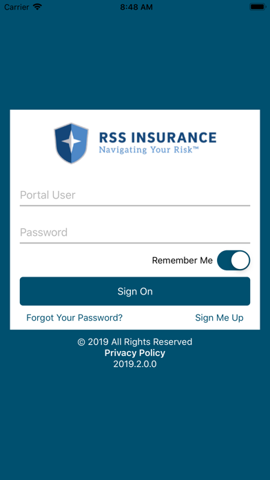 RSS Insurance Screenshot