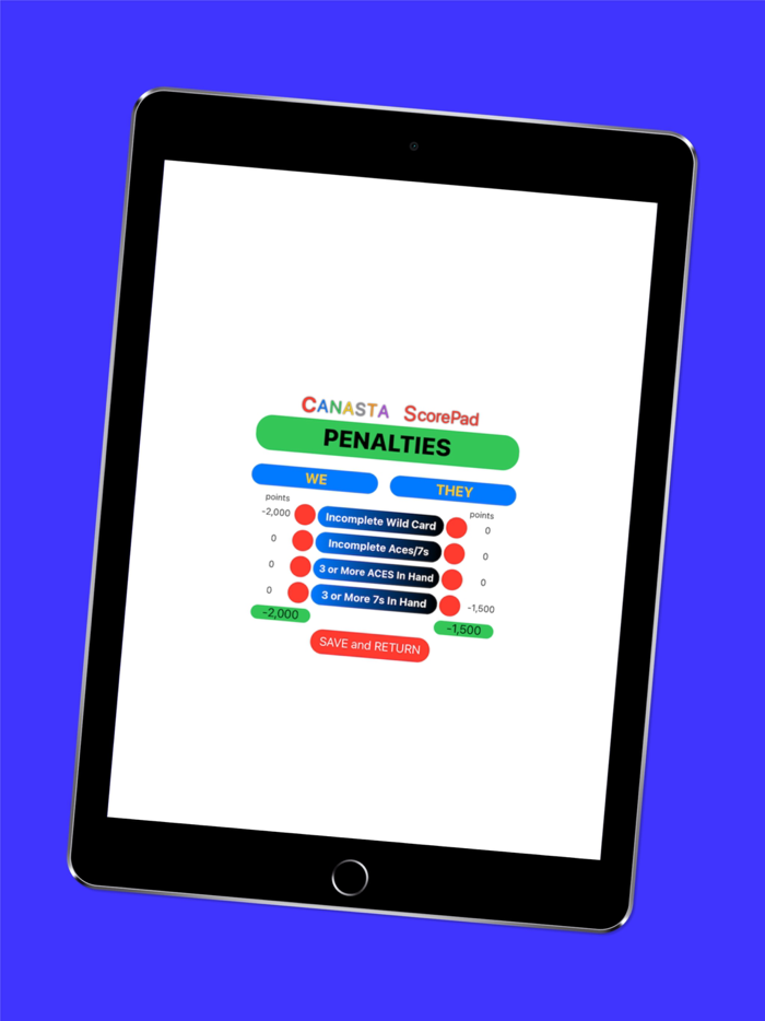 Canasta ScorePad