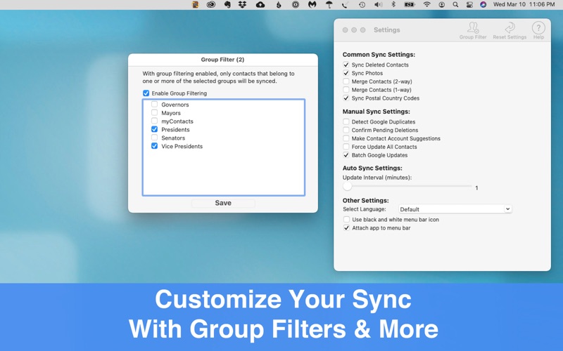 Contacts Sync - Pro Screenshot
