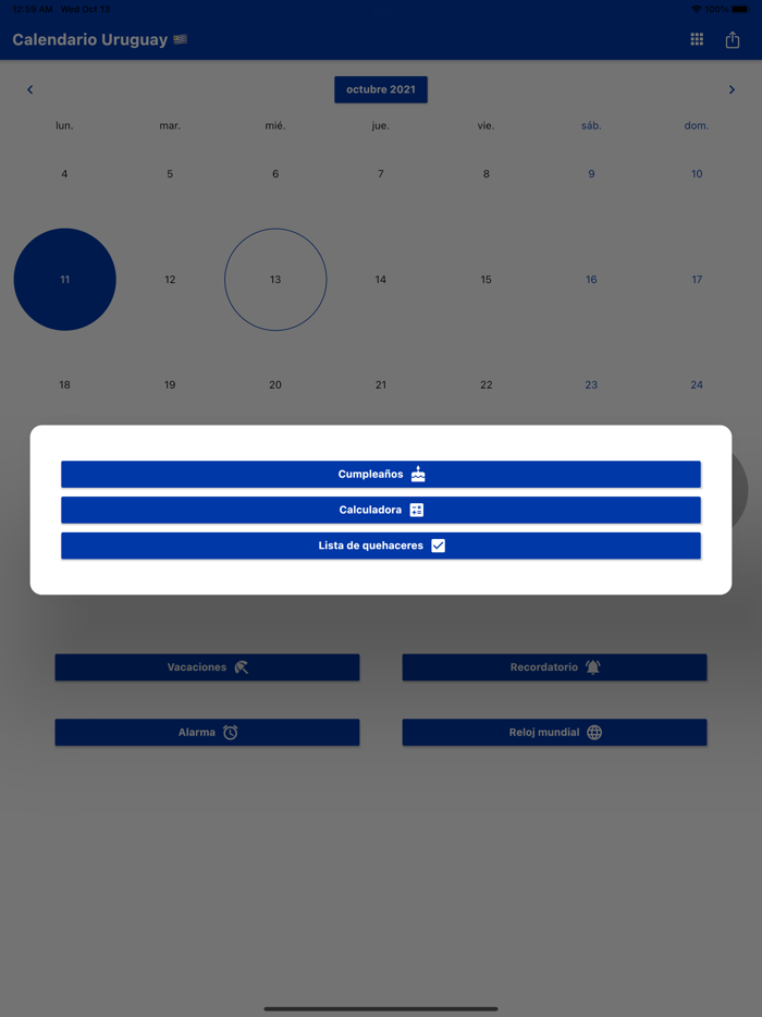 Calendario Uruguay 2023