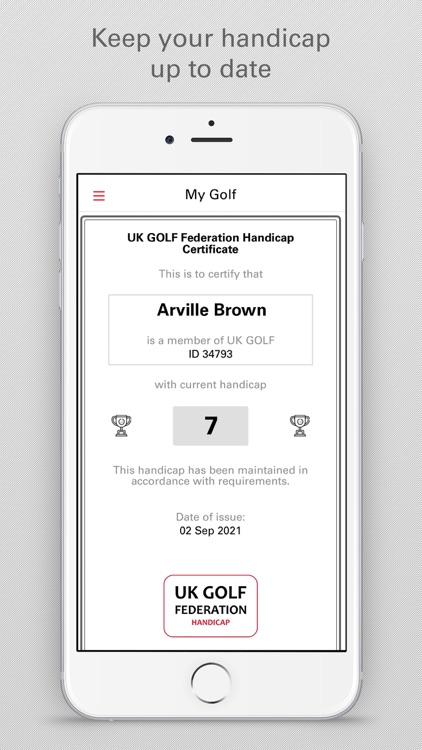 UK GOLF - Player App