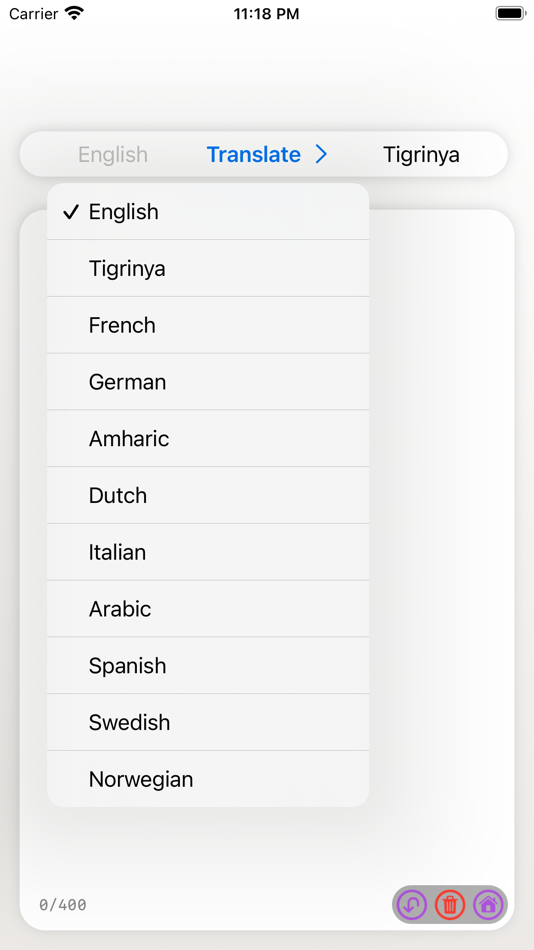 #7. Tigrinya Dictionary Translator (iOS) 来自: Mohammed Dawued Mohammed