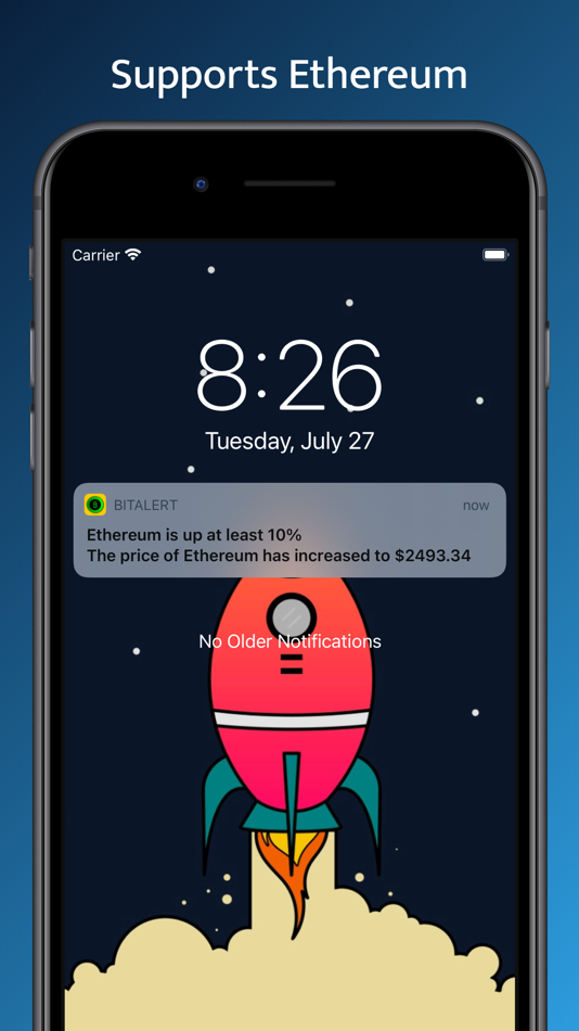 #4. BitAlert: Bitcoin, Ether Alert (iOS) 由: Renaissance Apps LLC