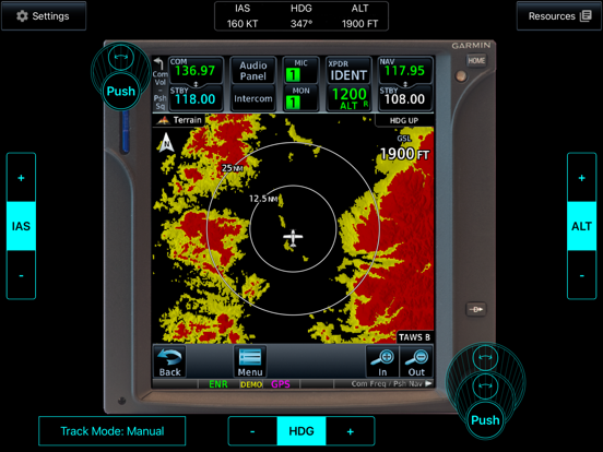 Garmin GTN Trainer iPad app afbeelding 4